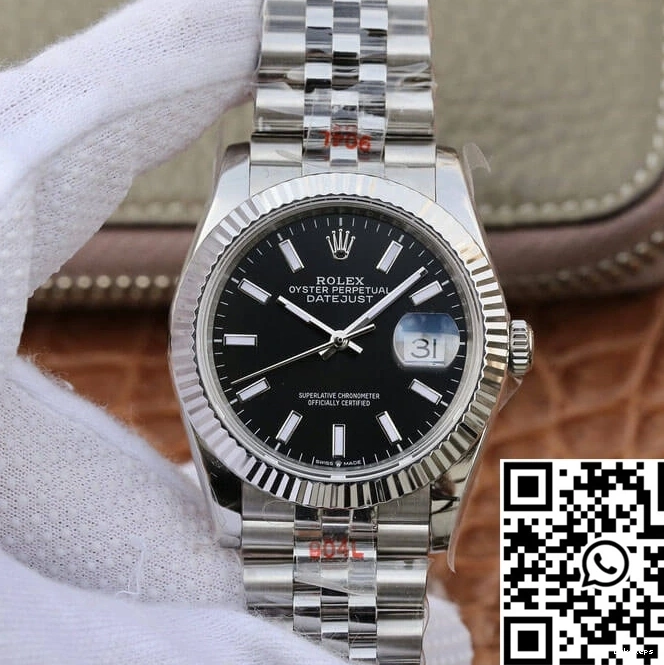 Rolex M126234-0015 Datejust Dial Black Factory GM 0324